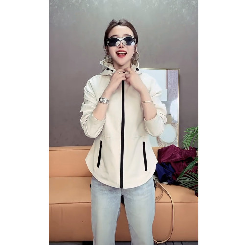 加棉沖鋒衣外套女短款收腰上衣秋季2025新款女裝小個子風衣加厚 加棉沖鋒衣外套女短款收腰上衣秋季2025新款女裝小個子風衣加厚