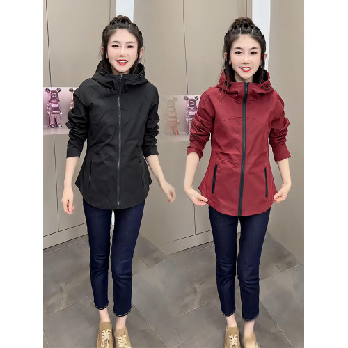 加棉沖鋒衣外套女短款收腰上衣秋季2025新款女裝小個子風衣加厚 加棉沖鋒衣外套女短款收腰上衣秋季2025新款女裝小個子風衣加厚