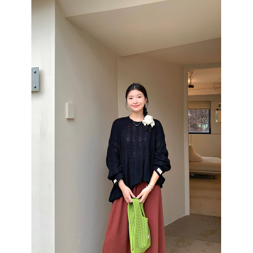 林大笑粉色寬松慵懶風套頭大碼胖MM微胖2025新款長袖針織衫毛衣女 林大笑粉色寬松慵懶風套頭大碼胖MM微胖2025新款長袖針織衫毛衣女