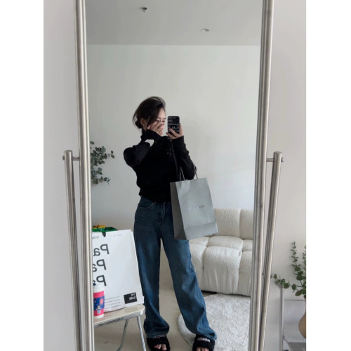 高級感堆堆領羊毛針織高領打底衫女秋冬小衆設計今年流行漂亮毛衣 高級感堆堆領羊毛針織高領打底衫女秋冬小衆設計今年流行漂亮毛衣