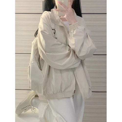 美式風衣外套女秋冬款學生休閒百搭薄款沖鋒衣加絨加厚夾克上衣潮 美式風衣外套女秋冬款學生休閒百搭薄款沖鋒衣加絨加厚夾克上衣潮