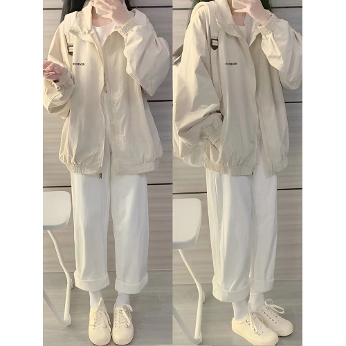 美式風衣外套女秋冬款學生休閒百搭薄款沖鋒衣加絨加厚夾克上衣潮 美式風衣外套女秋冬款學生休閒百搭薄款沖鋒衣加絨加厚夾克上衣潮