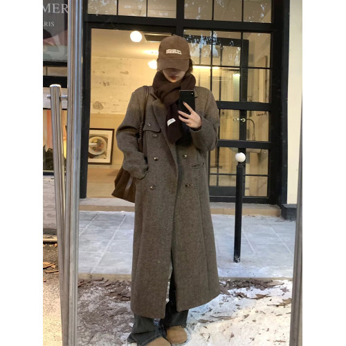 深冬獨特超好看呢子大衣女入冬季2025新款毛呢外套小個子加厚韓系 深冬獨特超好看呢子大衣女入冬季2025新款毛呢外套小個子加厚韓系