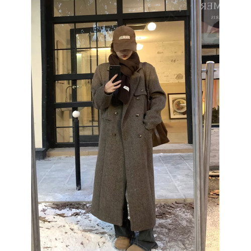 深冬獨特超好看呢子大衣女入冬季2025新款毛呢外套小個子加厚韓系 深冬獨特超好看呢子大衣女入冬季2025新款毛呢外套小個子加厚韓系