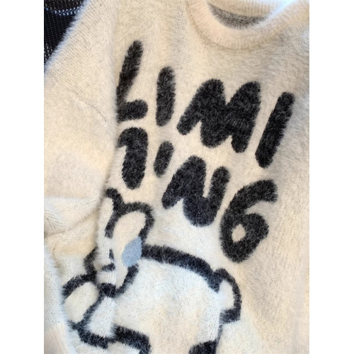 兔子毛衣女秋冬2025新款水貂絨加厚寬松慵懶風外穿學生高級感上衣