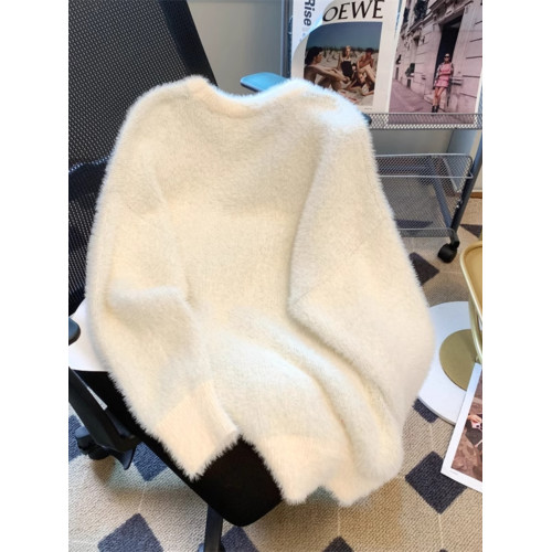 兔子毛衣女秋冬2025新款水貂絨加厚寬松慵懶風外穿學生高級感上衣