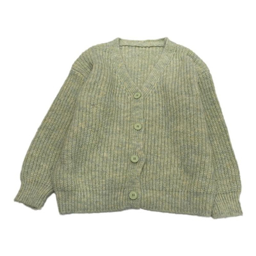 慵懶風針織開衫女秋冬2024年新款韓版寬松百搭V領長袖毛衣外套ins