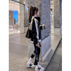 連帽沖鋒衣女外套春款2025新款寬松顯瘦小個子短款棒球服外搭潮流