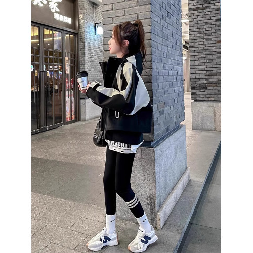 連帽沖鋒衣女外套春款2025新款寬松顯瘦小個子短款棒球服外搭潮流 連帽沖鋒衣女外套春款2025新款寬松顯瘦小個子短款棒球服外搭潮流