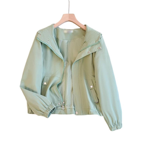 廣州十三行女裝爆款~2025早春新款外套寬松休閒工裝小個子短風衣 廣州十三行女裝爆款~2025早春新款外套寬松休閒工裝小個子短風衣