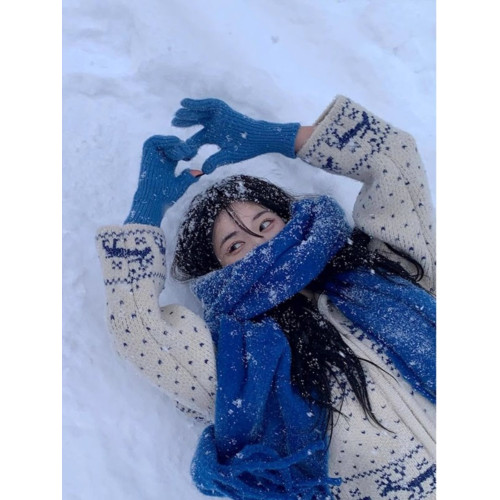 氛圍感白色拉鍊費爾島毛衣外套女秋冬加厚復古慵懶風立領針織開衫