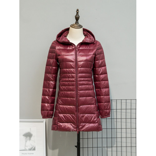 冬季輕薄羽絨服女加肥加大碼胖mm200斤中長款媽媽裝超輕便超薄款 冬季輕薄羽絨服女加肥加大碼胖mm200斤中長款媽媽裝超輕便超薄款