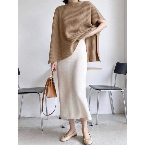 秋冬女裝韓版批新款髮蝙蝠袖寬松外搭針織衫輕熟鬭篷毛衣披風外套 秋冬女裝韓版批新款髮蝙蝠袖寬松外搭針織衫輕熟鬭篷毛衣披風外套