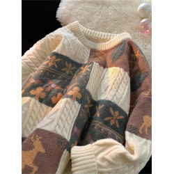 胖mm300斤大碼復古加厚內搭毛衣男女秋冬寬松慵懶風保暖針織上衣