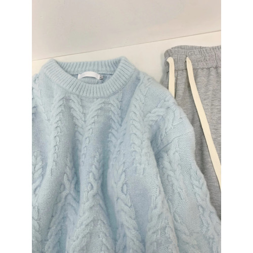 日系復古麻花軟糯圓領毛衣女秋冬2024新款慵懶寬松外穿百搭打底衫