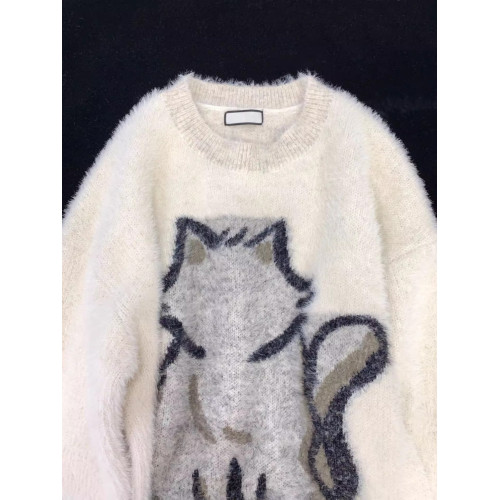 水貂絨套頭毛衣女秋冬冬季加厚寬松慵懶風小個子外穿高級感超好看 水貂絨套頭毛衣女秋冬冬季加厚寬松慵懶風小個子外穿高級感超好看