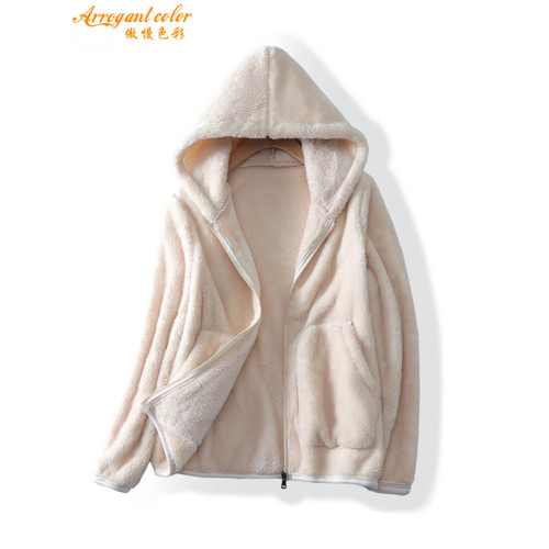 珊瑚絨外套女2025春秋新款連帽抓絨衣加厚保暖毛絨外套搖粒絨上衣 珊瑚絨外套女2025春秋新款連帽抓絨衣加厚保暖毛絨外套搖粒絨上衣