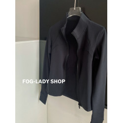 溫暖-拉鍊加絨外套女修身顯瘦健身服立領跑步防風瑜珈服