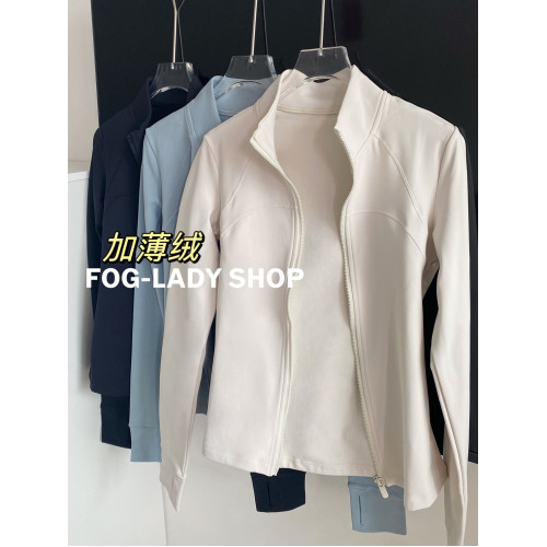 溫暖-拉鍊加絨外套女修身顯瘦健身服立領跑步防風瑜珈服 溫暖-拉鍊加絨外套女修身顯瘦健身服立領跑步防風瑜珈服
