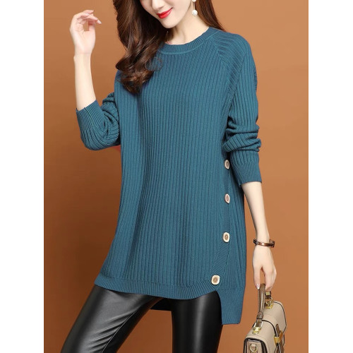 秋裝女士中長款毛衣爆款2025年新款女裝潮春秋針織打底衫內搭秋冬