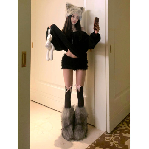 露背v領蝴蝶結黑色毛衣女春冬新款韓系慵懶風獨特漂亮黑色針織衫 露背v領蝴蝶結黑色毛衣女春冬新款韓系慵懶風獨特漂亮黑色針織衫