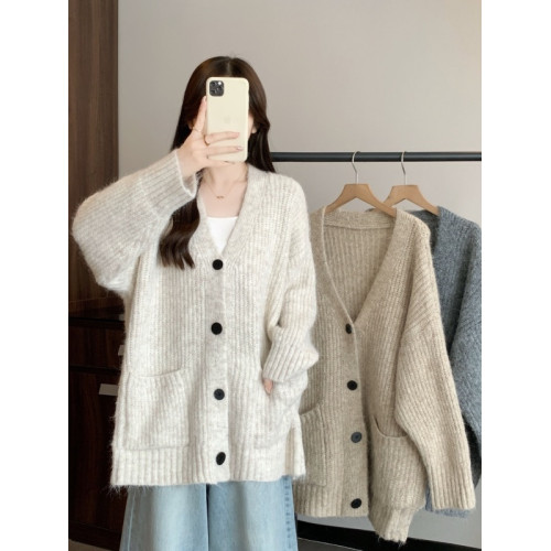 大碼胖MM軟糯毛衣外套女2025新款秋季慵懶風小衫寬松針織開衫上衣 大碼胖MM軟糯毛衣外套女2025新款秋季慵懶風小衫寬松針織開衫上衣