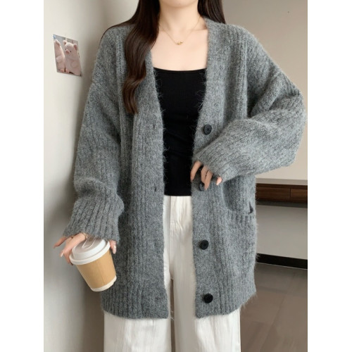 大碼胖MM軟糯毛衣外套女2025新款秋季慵懶風小衫寬松針織開衫上衣 大碼胖MM軟糯毛衣外套女2025新款秋季慵懶風小衫寬松針織開衫上衣