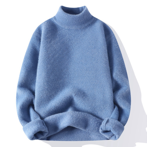 冬季毛衣女水貂絨保暖簡約白色加絨毛線衣軟糯打底衫加厚針織衫女 冬季毛衣女水貂絨保暖簡約白色加絨毛線衣軟糯打底衫加厚針織衫女