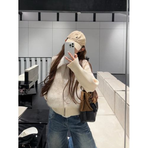 假兩件毛領拼接毛衣外套女款秋季慵懶風氣質修身收腰針織開衫上衣 假兩件毛領拼接毛衣外套女款秋季慵懶風氣質修身收腰針織開衫上衣