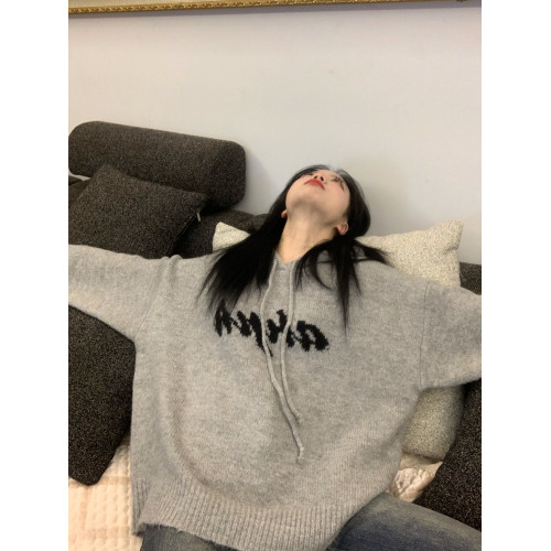 日系復古連帽毛衣女春秋冬oversize慵懶風學生套頭外穿針織衫上衣 日系復古連帽毛衣女春秋冬oversize慵懶風學生套頭外穿針織衫上衣