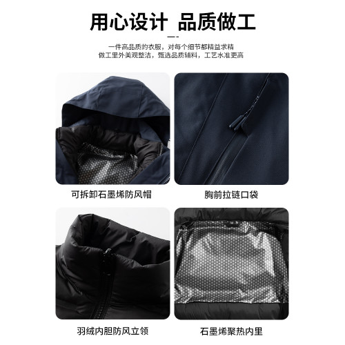 JEEP SPIRIT沖鋒衣羽絨服男2025新款秋冬三合一內膽加厚情侶外套 JEEP SPIRIT沖鋒衣羽絨服男2025新款秋冬三合一內膽加厚情侶外套