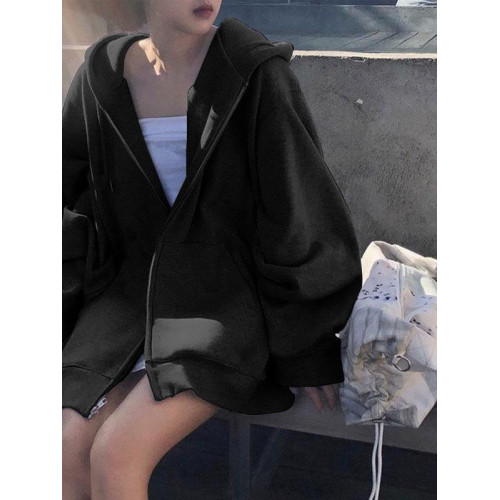 秋冬美式hiphop加絨加厚oversize衛衣開衫外套女2025新款春秋款 秋冬美式hiphop加絨加厚oversize衛衣開衫外套女2025新款春秋款