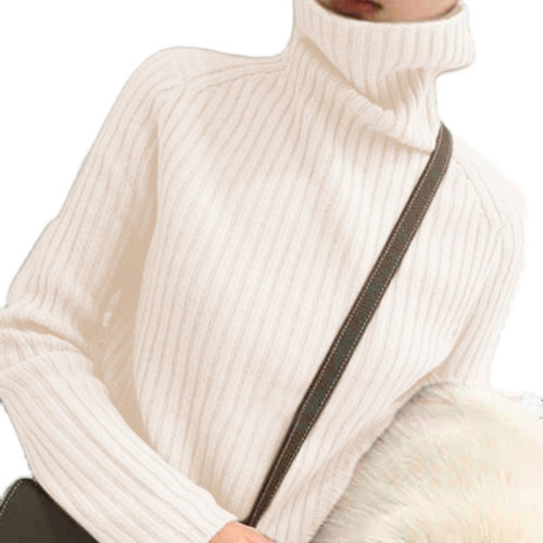 爆款冬加厚黑色高領毛衣女復古日系慵懶風內搭外穿洋氣羊絨打底衫