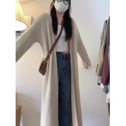 軟糯慵懶風毛衣外套女早秋2025新款爆款針織開衫中長款韓系高級感