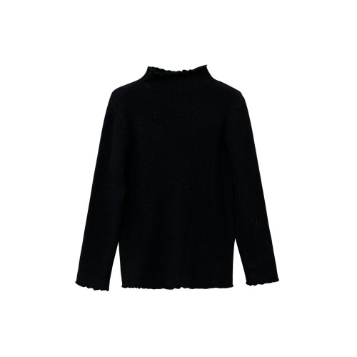 木耳邊內搭一體絨半高領毛衣女秋冬季新款保暖上衣加絨加厚針織衫 木耳邊內搭一體絨半高領毛衣女秋冬季新款保暖上衣加絨加厚針織衫