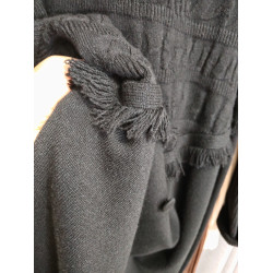 強烈推薦南油高貨！修身顯瘦遮肚子黑色圓領毛衣裙長113胸108