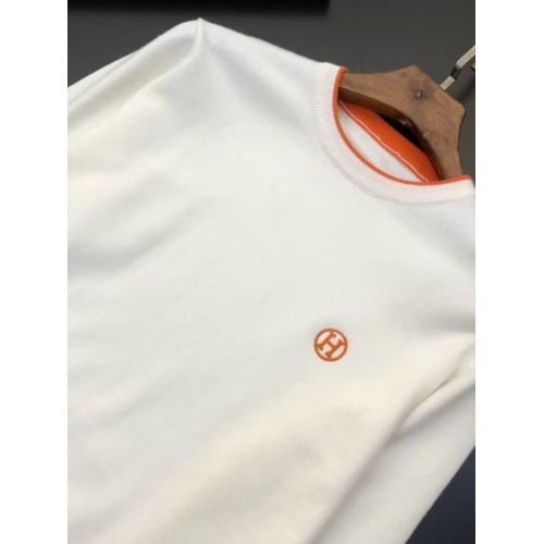 歐洲站刺綉針織毛衣男秋冬季新款潮牌保暖修身上衣青年線衣打底衫