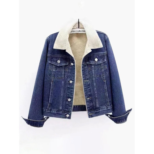 連帽牛仔外套女寬松2025秋冬季新款韓版加絨加厚上衣棉服短款字母 連帽牛仔外套女寬松2025秋冬季新款韓版加絨加厚上衣棉服短款字母