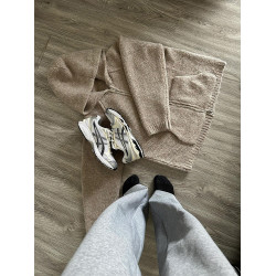 美式復古灰色毛衣外套男款開春cleanfit慵懶風高級感連帽針織開衫