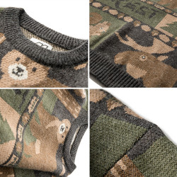 聖誕毛衣男寬松外穿慵懶風針織衫外套秋冬款潮牌百搭加厚套頭線衣