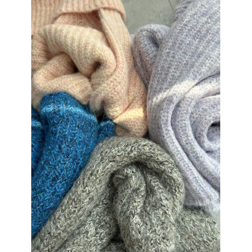 阿肉Ree【嬌柔陷阱】一字肩/斜肩松弛慵懶大毛衣寬松針織百搭上衣