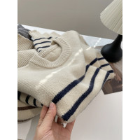 韓系簡約條紋毛衣女！秋冬慵懶風軟糯厚實外穿寬松圓領針織衫上衣