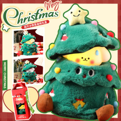 聖誕節玩偶禮盒聖誕創意捉迷藏公仔玩具禮包玩偶禮盒禮物品聖誕節