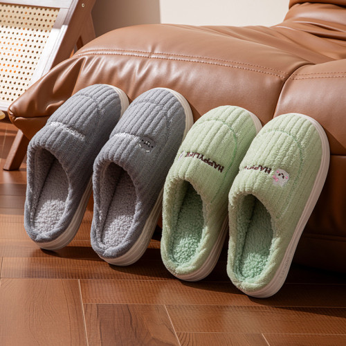 棉拖鞋男防滑室內加厚底毛絨保暖情侶家用冬季棉拖鞋女 棉拖鞋男防滑室內加厚底毛絨保暖情侶家用冬季棉拖鞋女