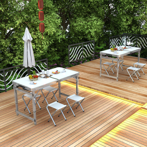 鋁合金折曡桌戶外夜市擺攤地推可攜式折曡桌簡易小桌子折曡餐桌椅 鋁合金折曡桌戶外夜市擺攤地推可攜式折曡桌簡易小桌子折曡餐桌椅