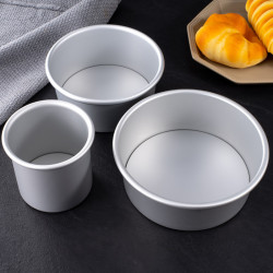 模具烘焙磨具蛋糕胚蛋糕模烤箱陽極慼風模活底模蛋糕520土司