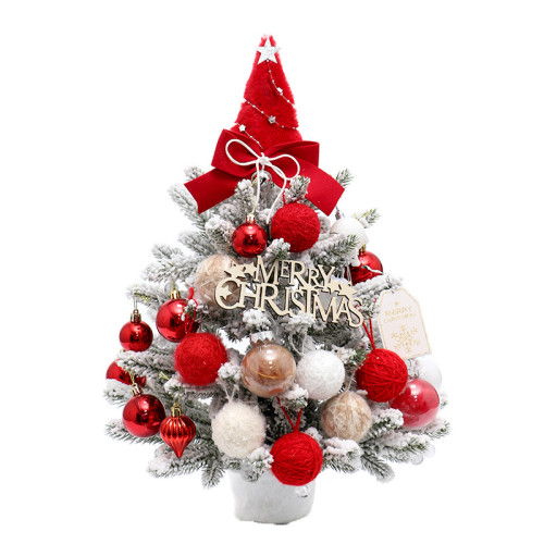 聖誕樹新款pe迷你桌面聖誕樹植絨落雪帶燈聖誕裝飾誕節diy材料包 聖誕樹新款pe迷你桌面聖誕樹植絨落雪帶燈聖誕裝飾誕節diy材料包