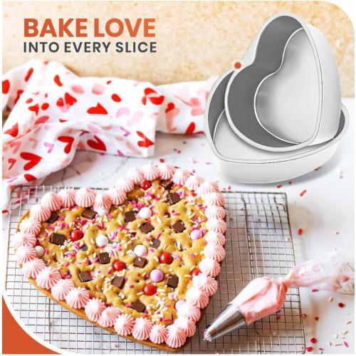 8英寸鋁製心形蛋糕模具,適用於婚禮派對家庭及其他場合的蛋糕 8英寸鋁製心形蛋糕模具,適用於婚禮派對家庭及其他場合的蛋糕