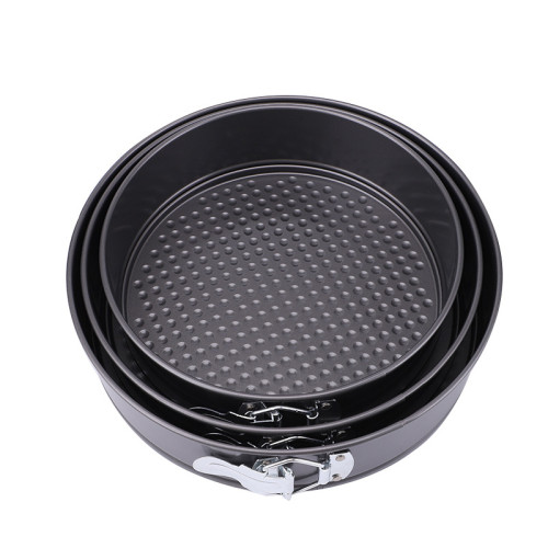 蛋糕模具圓心方形模具帶釦不沾耐高溫易清洗活底脫模烘焙