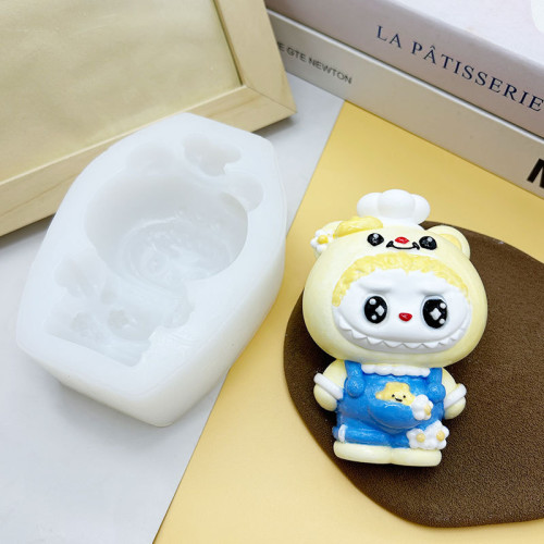 可愛黃油小熊拉布布捏捏樂矽膠模具DIY巧克力慕斯蛋糕裝飾石膏模 可愛黃油小熊拉布布捏捏樂矽膠模具DIY巧克力慕斯蛋糕裝飾石膏模